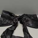 ZUOKEMY Large Bow Decor for Room, Large Black Bow Birthday Party Backdrop, Wall and Door Decorations for Birthday, Wedding, Bridal Shower, Coquette Theme (Black)