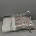 Laundry Hamper with Lid, Large Woven Laundry Basket，Blanket and Toy Storage Basket for Living Room, Bedroom, Bathroom, Nursery（Brown and White，55L）