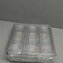 10 Pack Refrigerator Pantry Organizer Bins, Stackable Fridge Organizer Bins with Lids, Clear Plastic Food Storage Bins for Kitchen, Countertops, Cabinets, Fridge, Drinks, Fruits, Vegetable, Cereals