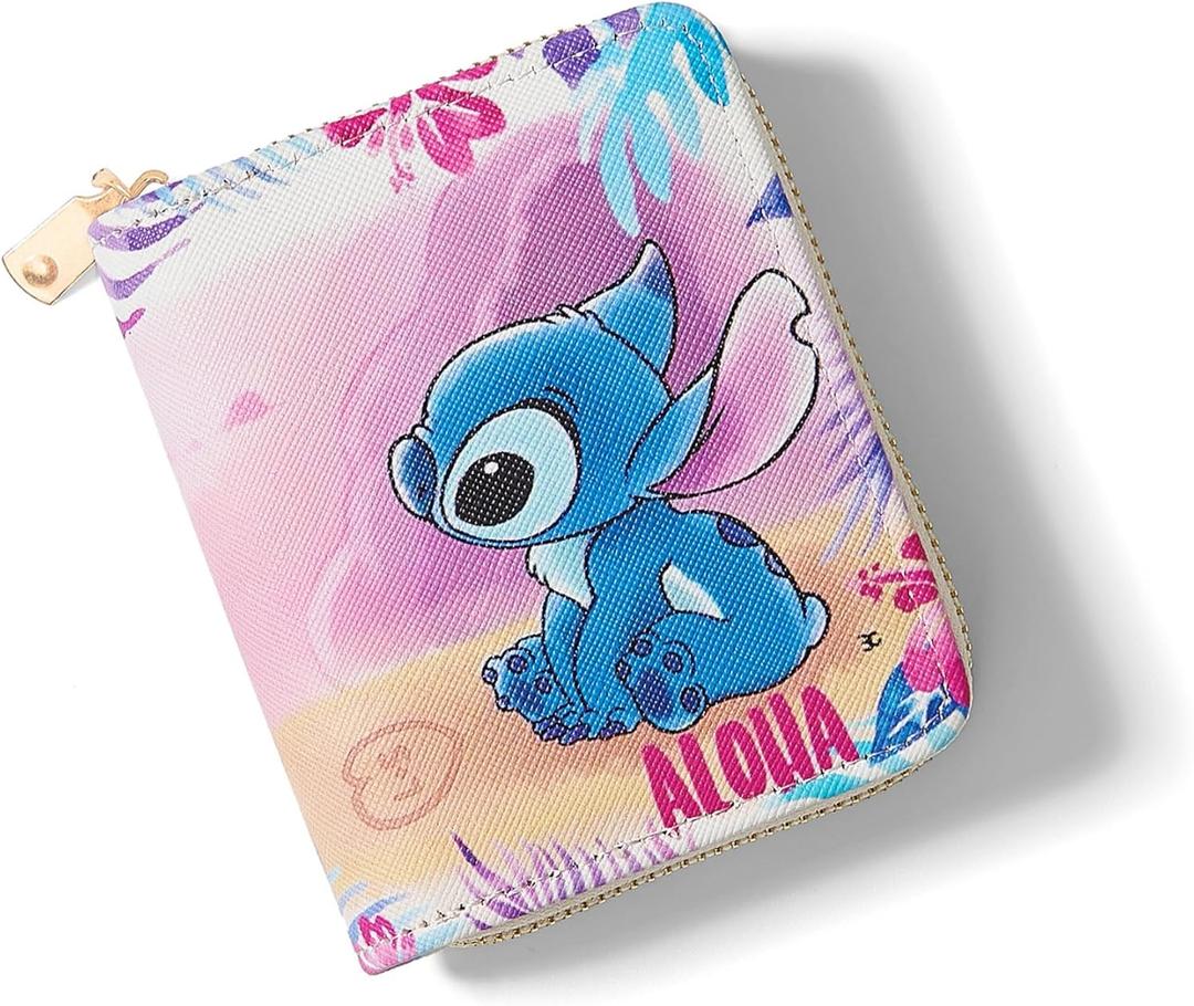Mini Cartoon Wallet, Cute Coin Purse for Boys and Girls, Zipper Small PU Leather Wallet Card Holder