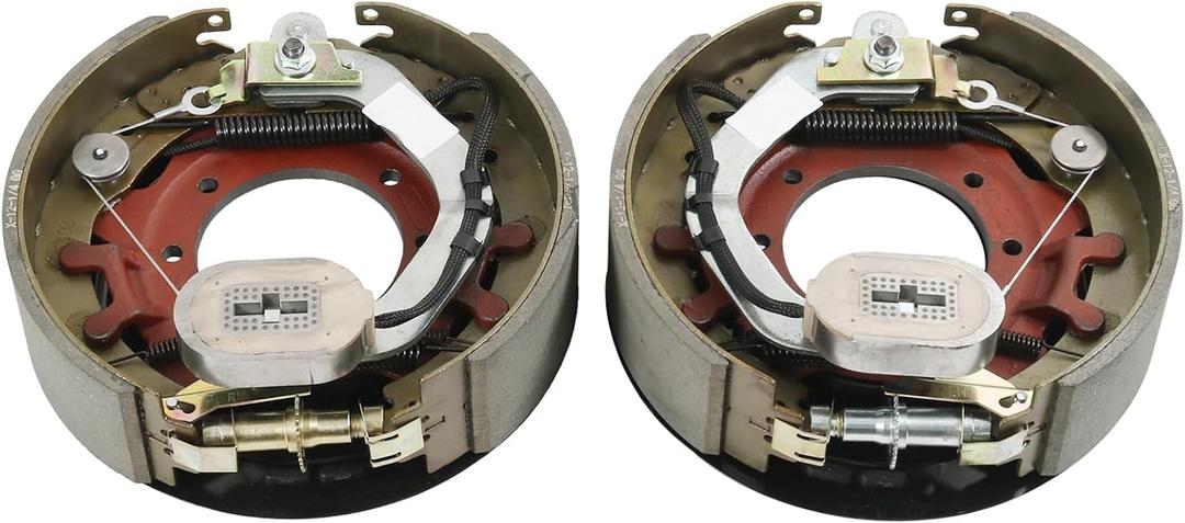 12-1/4" X 3-3/8" (12.25" X 3.375") Electric Trailer Brake Assembly Pair for 9,000/10,000 Lbs (9K/10K) Trailer Axles Left &Right 7-Bolt Replace for Dexter K23-450-00 K23-451-00
