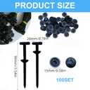 Nylon Universal Cable Tie Buckle for Car Quick One-Button Installation, Heavy Duty Self-Locking Zip Ties for Automotive Repairs Durable and Corrosion-Resistant, Car Parts and Home Maintenance