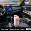 POWCAN 26 oz Insulated Water Bottle with 2-in-1 Straw and Spout Lid, Keep Cold 24H, Leak-Proof, Fits in Car Cup Holder, Stainless Steel Water Bottle for Sports, Travel, and School (Dark Knight)