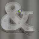 Pooqla LED Marquee Letter Lights, Warm White and Cool White Decorative Lighted Letters, Light Up Alphabet Letters for Boys Girls, Party, Wedding, Bar, Night Light, Birthday Decoration, Symbol &