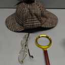 HOVEOX Detective Costume Accessory Set - Hat, Dress Up Costume, Prop for Halloween