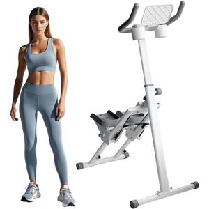 Stair Stepper Folding Vertical Cardio Exercise Climber Stair-Master for Exercise at Home Full Body Workout Machine with Handlebar 242LBS Load with Adjustable Step Range Handlebar & Pedals