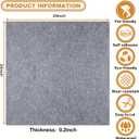 10Pcs Carpet Tiles Peel and Stick 24x 24 Non-Slip Self Adhesive Squares Carpet Floor Tile Reusable Waterproof Carpet for Living Room Bedroom