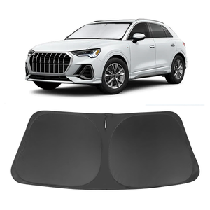 Windshield Sun Shade Custom Fit for 2019-2024 2025 2026 Audi Q3 Accessories Foldable Sunshade Sun Blocker Protect Car from Sun Rays & Heat Damage Keep Car Cooler