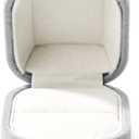 Premium Velvet Ring Box Jewelry Gift Box Small Rings Holder for Birthday, Proposal, Engagement,Wedding, Valentine's Day (Grey)