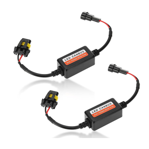 2 PCS H13/9008 Car LED Bulb CANBUS Decoder, Multifunction IP67 Waterproof Plug Play Radio Interference Decoder Resistor, Fault Elimination Repair Accessories, Suitable for Most Models (Black)