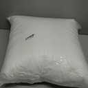 FAVRIQ 18 x 18 Pillow Inserts (Set of 2) - 18 Inch Square Interior Sofa Throw Pillow with 100% Cotton Cover - Decorative Pillow Insert Pair - White Couch Pillow