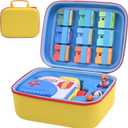 PERFCASE Storage Case for Little Tikes Books Starter Set, Portable Protective Container Case for Storytime, Books, Audio Play Characters (YELLOW)