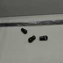 Wesiti Trampoline Fiber Glass Rods for Top Ring of Net Enclosure Fiberglass Poles for 14Ft Frame with Tube Caps, Not for The Plastic T Connector