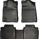 Husky Liners Weatherbeater Floor Mats | Fits 2007-2011 Toyota Camry | Front & 2nd Row, 3-pc Black - 98511