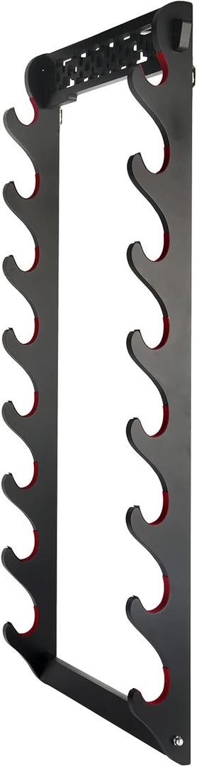 Sword Holder Katana Wall Mount - 8 Tier Samurai Sword Display Rack Wand Wakizashi Tanto Wall Hanger Sword Rack Sword Stand Display