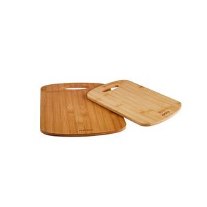 2 Piece Bamboo Chopping Board, Wood Cutting Boards 