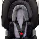 Pro Goleem Breathable 3-in-1 Infant Car Seat Head Support, Soft Infant Car Seat Insert, Carseat Cushion for Toddler, Perfect for Car Seat, Strollers, Swings, Carrier, Bouncer, Black and Grey