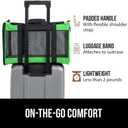 GORILLA GRIP Cat Carrier Travel Bag Up to 15 Lbs, Soft Collapsible Small Dog Carriers, Top and Side Entry Breathable Mesh, Grip Feet on Underside, Cozy Washable Waterproof Pad, Portable Kennel, Green (17.0"L x 11.0"W x 11.0"H)
