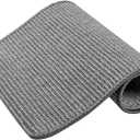 GIBZ Carpet Cat Scratching Mat Sisal, Horizontal Cat Floor Scratching Pad Rug, Cat Scratching Rug Wall Scratchers for Indoor Cats, L61-Grey, L: 19.5x31.2