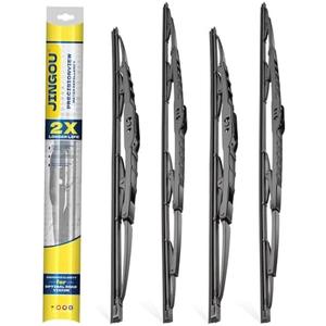 JINGOU 26''+18'' Wiper Blades, Compatible with Jeep Cherokee 2014-2022 Premium All-Season Windshield Wiper Blades-Driver and Passenger Side,Automotive Replacement Windshield Wiper Blade (Pack Of 4)