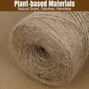 Jute Twine 2mm 1600 Feet Natural Jute Twine String for Crafting, Gardening, Gift Wrapping, Macrame, DIY Decor (2Rolls, 800Feet/Roll)