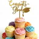 3 x Congrats Grad Cake Topper,Graduation Party Decorations,Class of 2026 Cake Topper,2026 Graduation High School College Senior Celebration Party Decorations