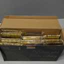 N9R 300pcs Gold Plastic Silverware Dinnerware Flatware- Heavyweight Plastic Cutlery Set, 100 Forks, 100 Spoons, 100 Knives, Gold Utensils for Party, Thanksgiving, Christmas