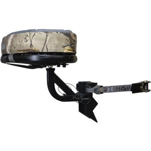 Hawk Any Angle 360 Degree Memory Foam Layered Steel Hunting Tree Seat with 7-Tilt Angle Adjustments, Black, One Size