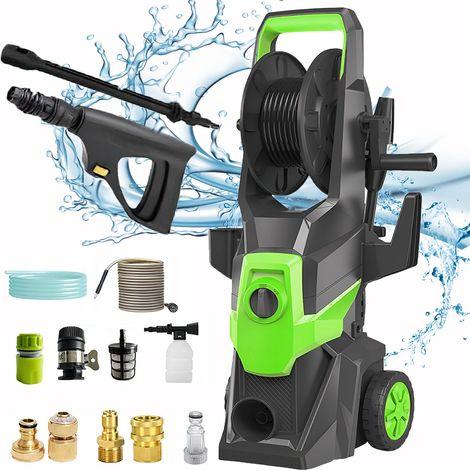 1500W High Pressure Washer (150 Bar) – Powerful Electric Pressure Washer for Car, Garden and Home Cleaning, Green