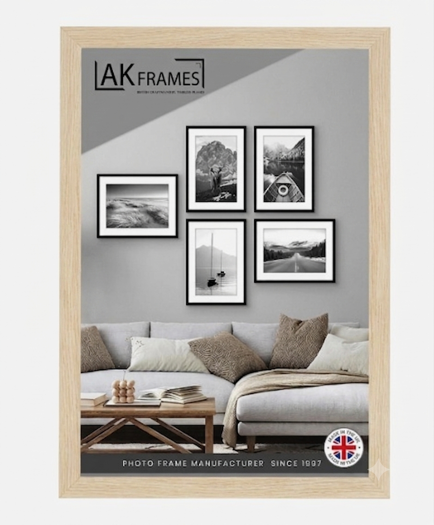 19x13 Frame Light Oak Picture Frame