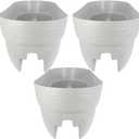 Emsco Group Rail Planter, White