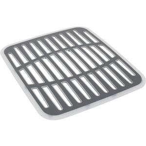 SPECTRUM Small Gray Cora Kitchen Sink Mat (12" x 12")