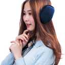 3 x HIG Ear Warmer Unisex Classic Fleece Earmuffs Winter Accessory Outdoor Earmuffs (Blue)