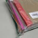 Rosmonde 12 Pack Kraft Journals Bulk, 8 x 5.7, Extra Pages - 120 Pages (60 Sheets), Wide Ruled, No Bleed Thick Paper, Small Composition Notebook for School, Lined Kraft Travel Notebook, Rainbow Spines