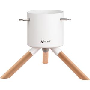 Tree Nest Christmas Tree Stand Base for 3ft 4ft 5ft Modern Tabletop Christmas for Real Small Tree Mini Christmas Tree Holder for Xmas Tree Decoration White