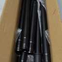 Tension Curtain Rod 31 to112 In Extra Long Curtain Rod Adjustable Pole Heavy Duty Spring Matte Black Shower Curtain Rod for Bathroom Windows Room Divider Never Rust Anti-Slip