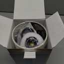 Small Table Lamp with LED Bulb - 3 Color Temperatures for Bedroom, Nightstand, Minimalist Night Stands, Desk, Kids, Living Room, Office, Dorm (11.6" Inline Control, Cream Shade-Black Base with Bulb)