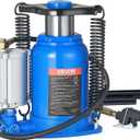 VEVOR Air Hydraulic Bottle Jack, 32 Ton/70500 LBS, Hydraulic Floor Car Jack with Manual Hand Pump, Heavy Duty Pneumatic Bottle Jack Hoist for Auto Truck Travel Trailer Repair Lift