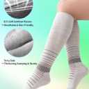 Easy On/Off Moderate Compression Socks Bamboo Viscose - 15-20 mmHg Knee High Support Socks, Soft Sole & Seamless Toe