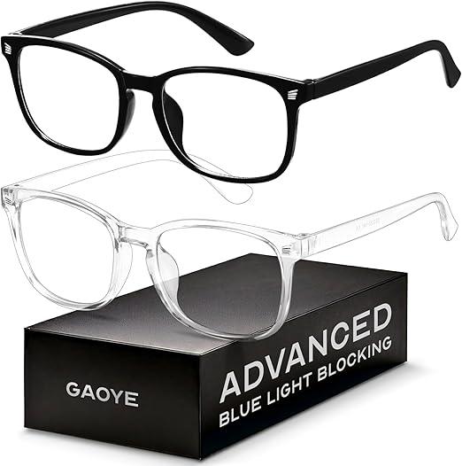 Gaoye Eyewear Frames for Men  Blue Light Blocking Square Glasses, Anti UV Ray Computer Gaming, Blue Blockers for Women