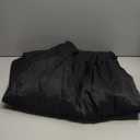 Surmente Black Table Skirt for Rectangle Tables-14ft Black Skirting for Teacher Desks, Weddings, Banquets, or Parties