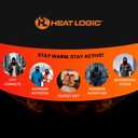 Heat Logic Sherpa Fleece Balaclava and Trapper Hat for Men, Warm Winter Face Mask for Adult, Face Cover Winter Hat (Grey)