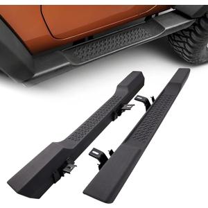 6 inches OE Style Running Boards, Side Steps, Nerf Bars Compatible for 2007-2018 Jeep Wrangler JK 2 Door, Black
