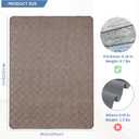 Chair Mat for Hardwood & Tile Floor, 36" x 48" Heavy Duty Office Chair Mat for Rolling Chairs, Anti Slip, Non-Curve, Floor Protector for Home Office, Brown Square