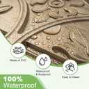 Art3d Drop Ceiling Tiles 2x2, Glue-up Ceiling Panel, Fancy Classic Style, Antique Gold, 12