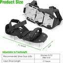 Lawn Aerator Shoes for Grass - Pre-Assembled Grass Aerator Shoes for Lawn - Soil Yard Aerator Tool for Aerating Patio Garden, Black, Medium
