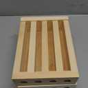 Wooden Lipsticks Holder 0.7 inch Lip Balm Tube Holder Lip Gloss Organizer Display Wood Lipsticks Tube Tower Organizer for Market Craft Booth Room Display(4 Slot)