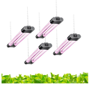16inch 4 Pack LED Grow Lights - Linkable Grow Lights for Indoor Plants, Full Spectrum Plant Lights Plug and Hanging Design with On/Off Switch Hanging Grow Light from se