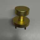 Goldenwarm Gold Closet Door Knobs, Heavy Duty Zinc-Alloy Passage Brushed Gold Interior Door Knobs, Brushed Brass Indoor Doorknobs for Hallway, Closet (1 Pack)