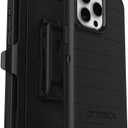 OtterBox iPhone 15 Pro Max (Only) - Defender Series Case - Black - Screenless - Rugged & Durable - with Port Protection - Holster Clip Includes - Microbial Defense Protection